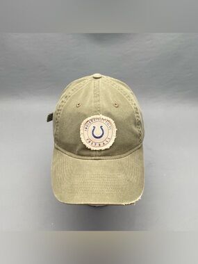 Vintage Indianapolis Colts NFL Hat Mens Adjustable Distressed Green Dad Cap